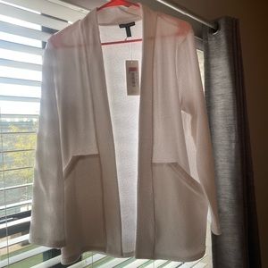 Eileen Fisher White Cotton Jacket